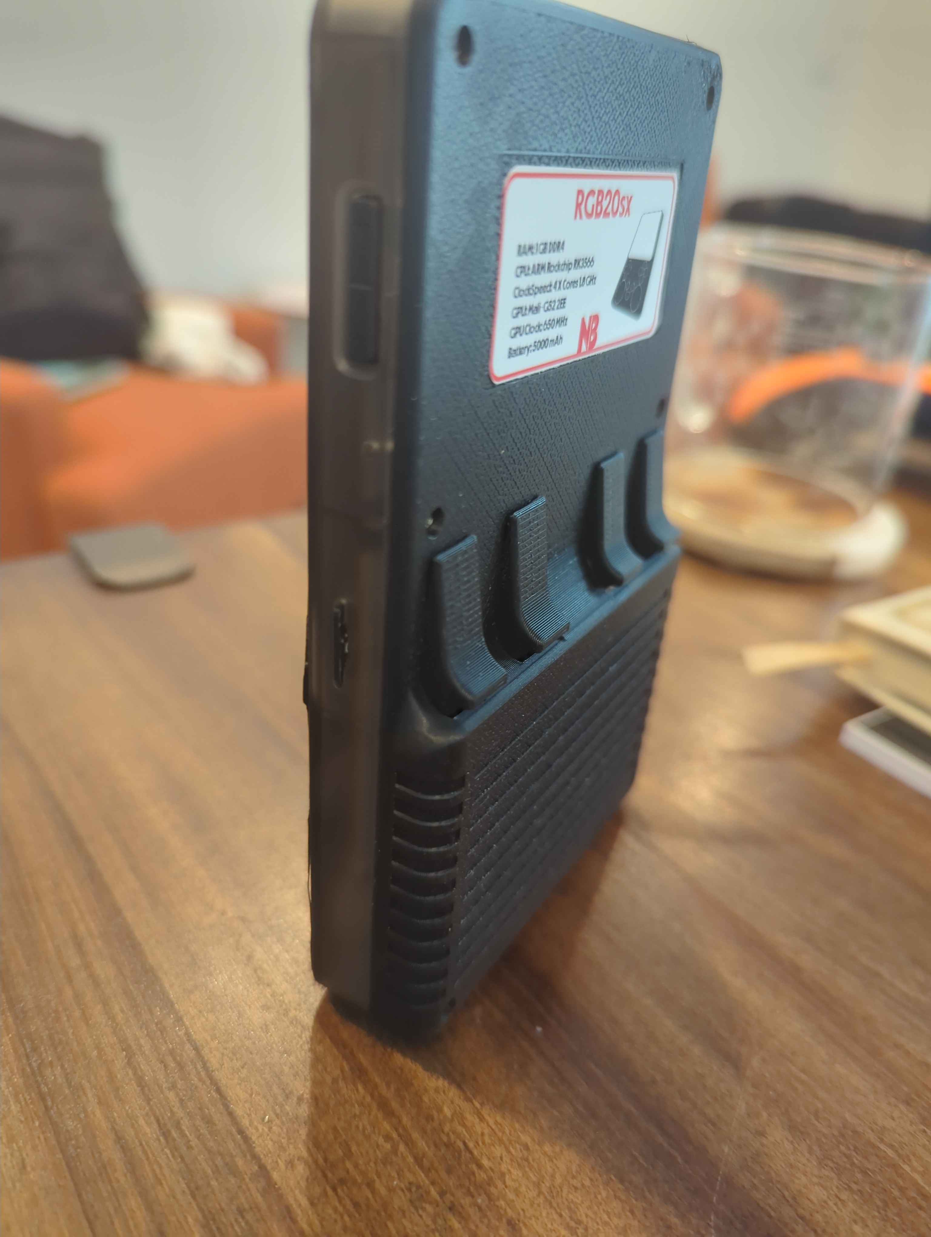 3D printed backplate for RGB20sx