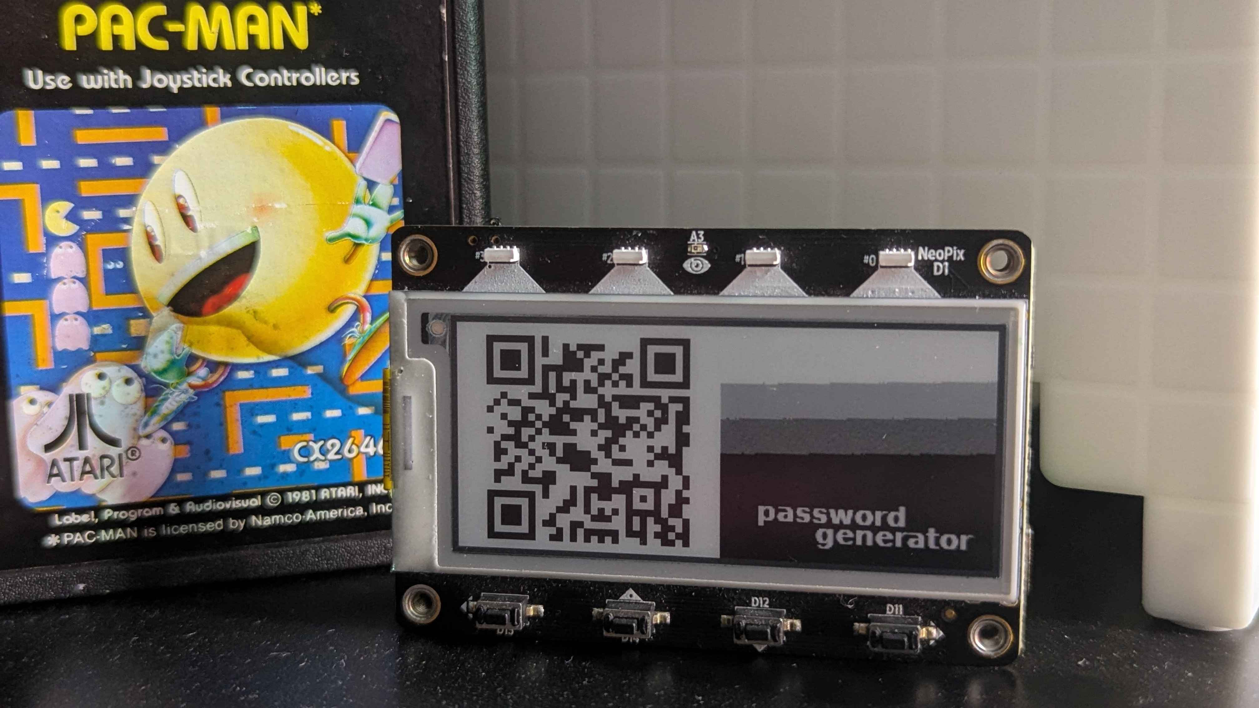 completed magtag project
